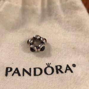 Pandora bubble red bead